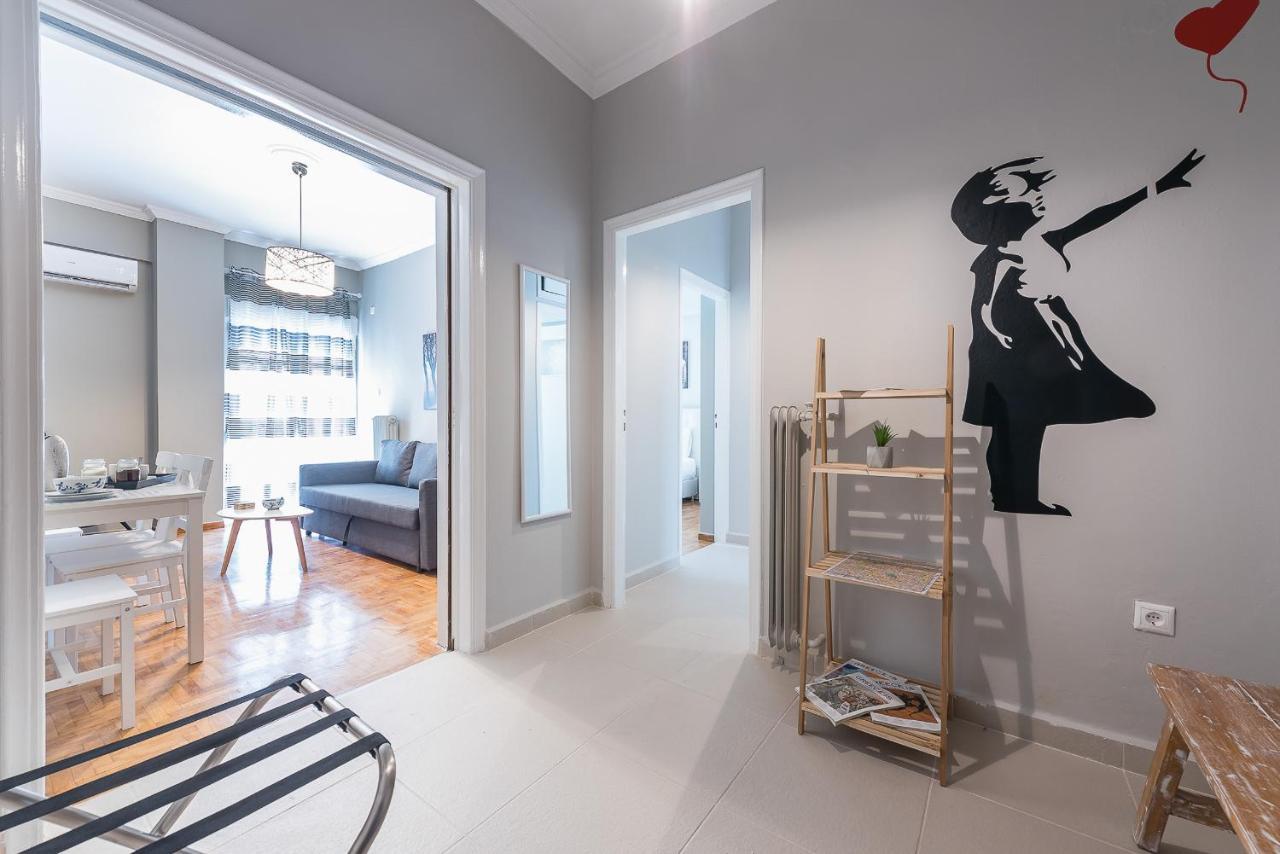 Modern City Apartment By Cloudkeys Athen Eksteriør billede